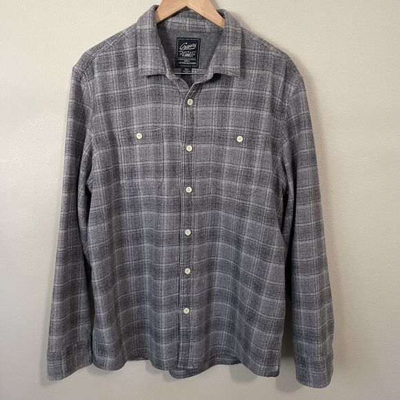 Grayers Heritage Flannel Shirt Mens XL Gray Long Sleeve Plaid Button Up - Picture 1 of 9